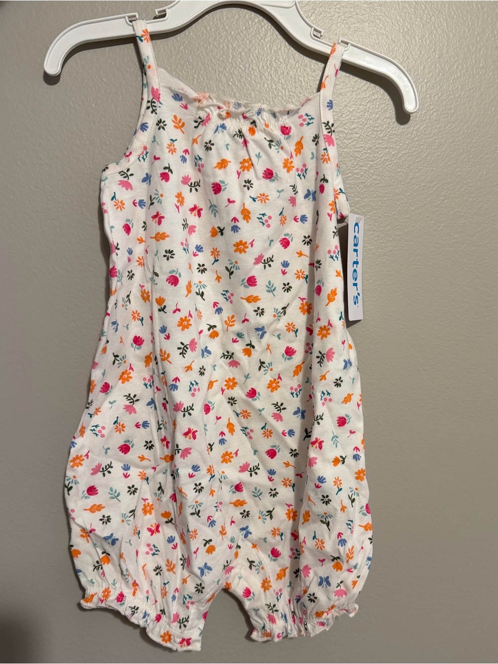 Carters Girls Floral Romper 24 Month New